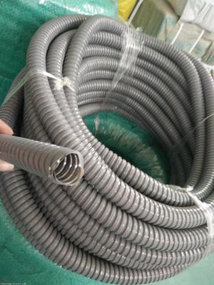 專業(yè)解析 撫順建筑工程電纜鍍鋅包塑管DN25灰色單扣包塑金屬軟管